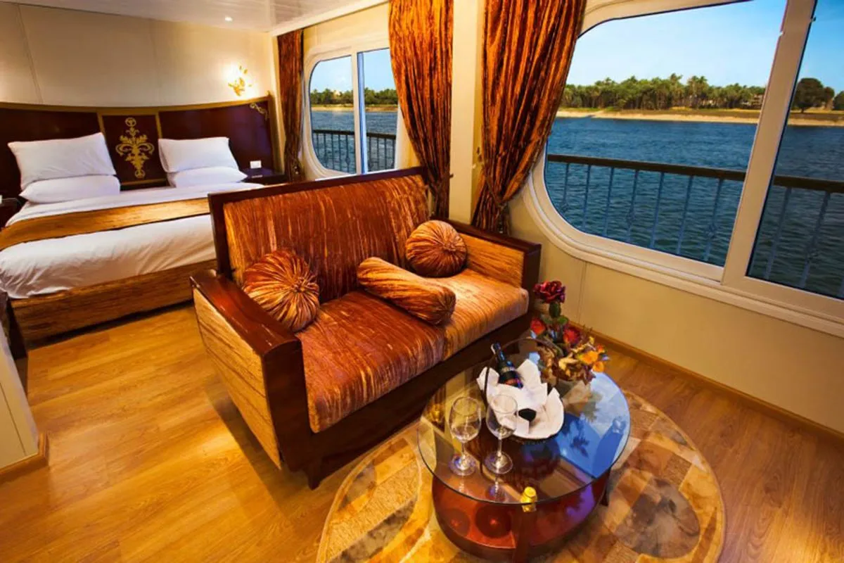 Cabin aboard the Al Hambra Nile Cruise Nile cruise